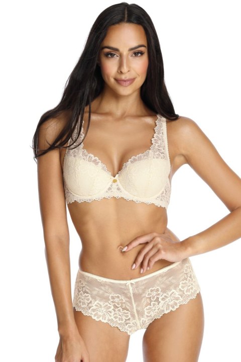 Biustonosz push up Biustonosz Usztywniany Model 053/22 Carmela Cream - Mat Biustonosz push up Biustonosz Usztywniany Model 053/22 Carmela Cream - Mat