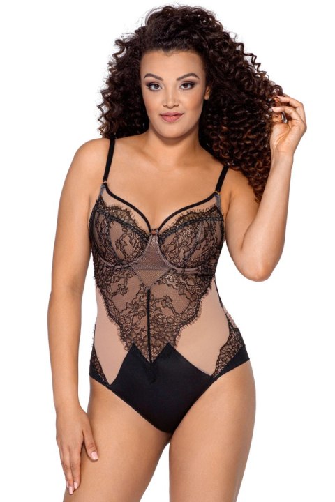 Gorsety, body, pasy Body Model Jardin 021 Black - Ava Gorsety, body, pasy Body Model Jardin 021 Black - Ava