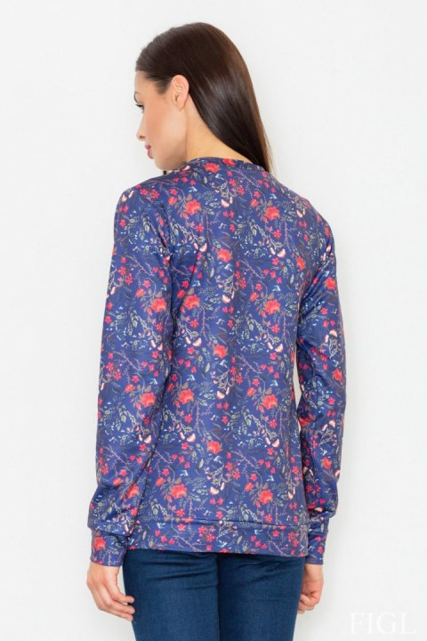 Bluza Damska Model M541 Wzór 58 Blue - Figl Bluza Damska Model M541 Wzór 58 Blue - Figl