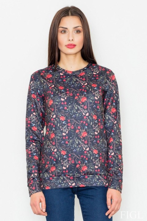 Bluza Damska Model M541 Wzór 59 Black - Figl Bluza Damska Model M541 Wzór 59 Black - Figl