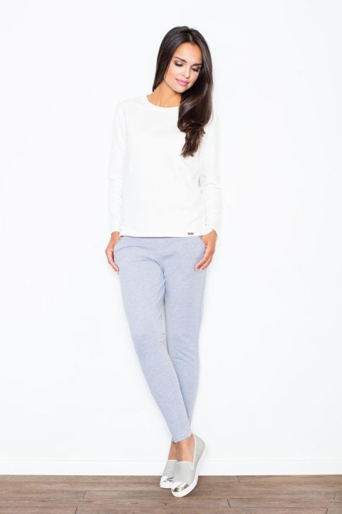 Spodnie Damskie Model 338 Grey - Figl Spodnie Damskie Model 338 Grey - Figl