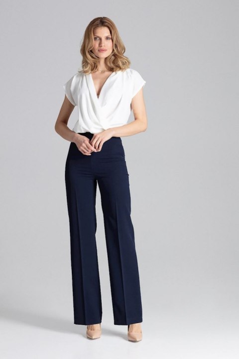 Spodnie Damskie Model M657 Navy - Figl Spodnie Damskie Model M657 Navy - Figl