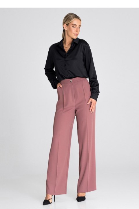 Spodnie Damskie Model M949 Dark Pink - Figl Spodnie Damskie Model M949 Dark Pink - Figl