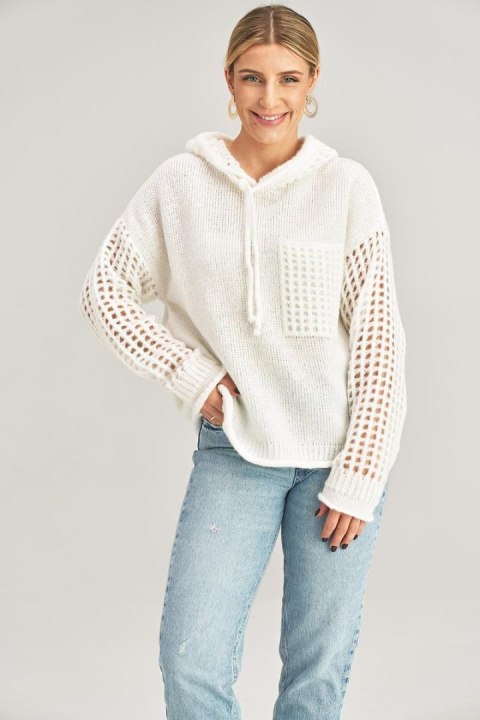 Sweter Damski Model M996 Ecru - Figl Sweter Damski Model M996 Ecru - Figl