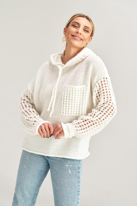 Sweter Damski Model M996 Ecru - Figl Sweter Damski Model M996 Ecru - Figl