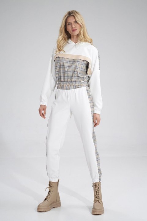 Bluza Damska Model M757 Ecru/Wzór 121 - Figl Bluza Damska Model M757 Ecru/Wzór 121 - Figl