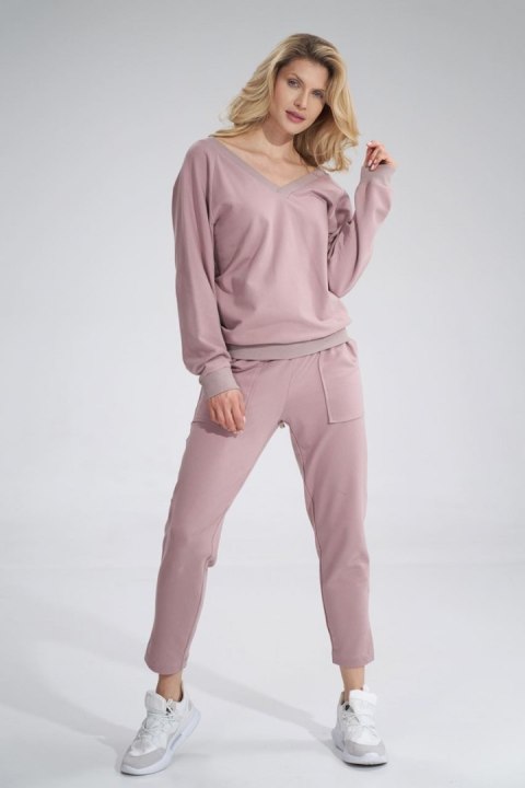 Bluza Damska Model M799 Dark Pink - Figl Bluza Damska Model M799 Dark Pink - Figl