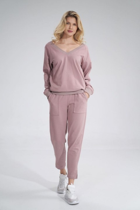 Bluza Damska Model M799 Dark Pink - Figl Bluza Damska Model M799 Dark Pink - Figl