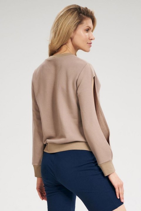 Bluza Damska Model M803 Beige - Figl Bluza Damska Model M803 Beige - Figl