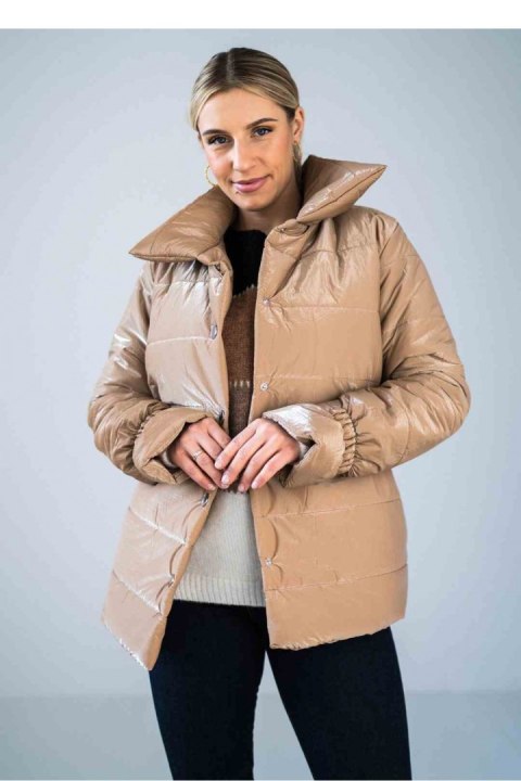 Kurtka Damska Model M933 Beige - Figl Kurtka Damska Model M933 Beige - Figl