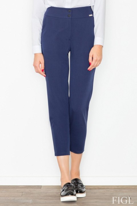 Spodnie Damskie Model M529 Navy - Figl Spodnie Damskie Model M529 Navy - Figl