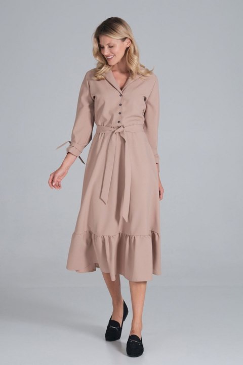 Sukienka Model M840 Beige - Figl Sukienka Model M840 Beige - Figl