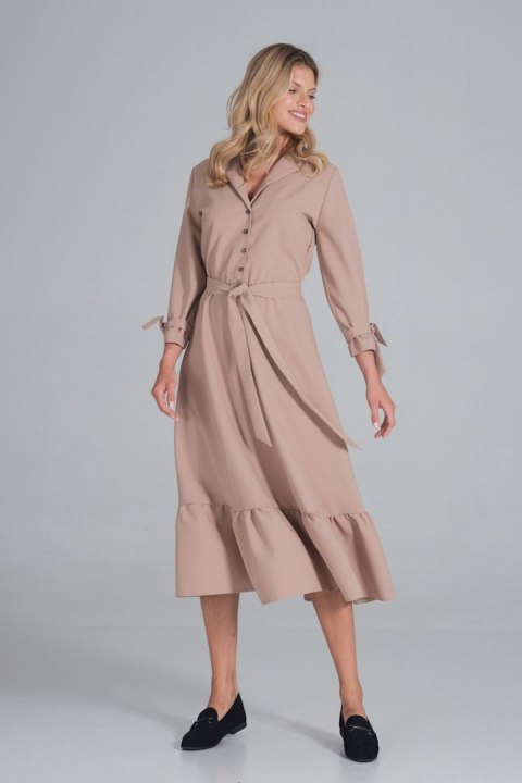 Sukienka Model M840 Beige - Figl Sukienka Model M840 Beige - Figl