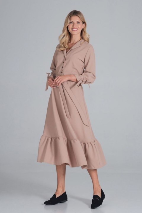 Sukienka Model M840 Beige - Figl Sukienka Model M840 Beige - Figl