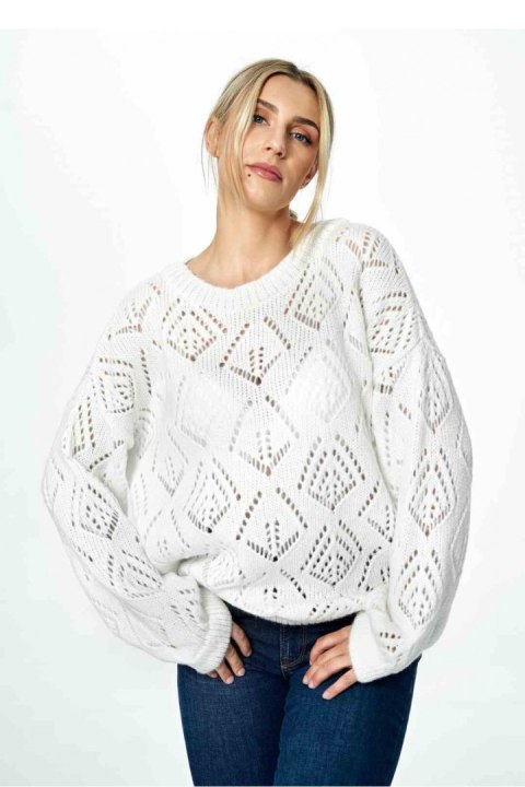Sweter Damski Model M887 Ecru - Figl Sweter Damski Model M887 Ecru - Figl