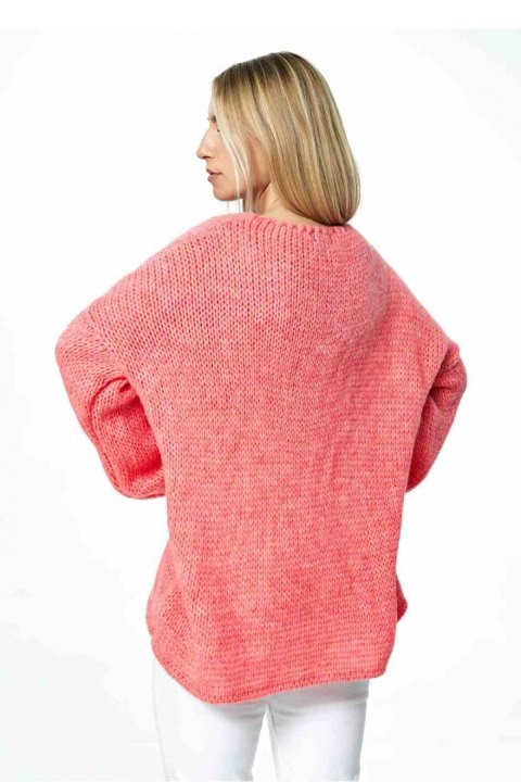 Sweter Damski Model M899 Coral - Figl Sweter Damski Model M899 Coral - Figl