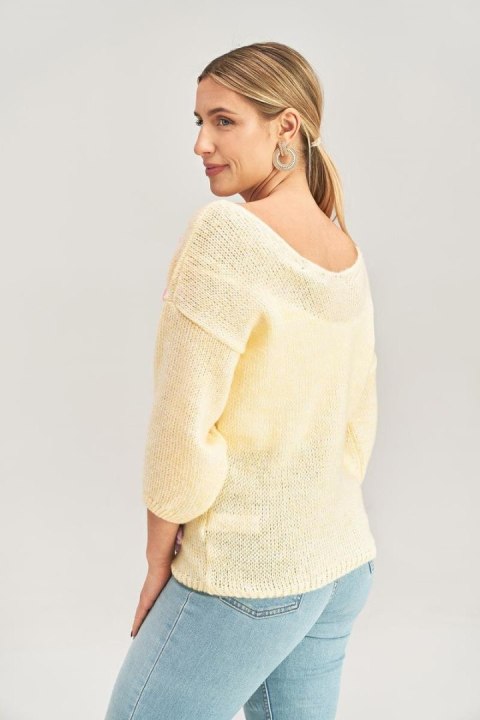 Sweter Damski Model M994 Yellow - Figl Sweter Damski Model M994 Yellow - Figl