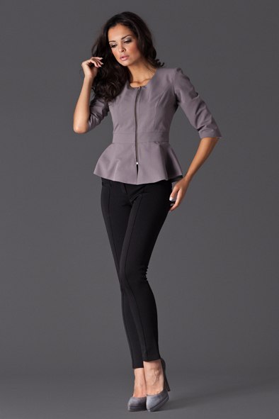 Żakiet Model 132 Grey - Figl Żakiet Model 132 Grey - Figl