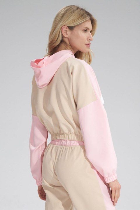 Bluza Damska Model M757 Beige/Pink - Figl Bluza Damska Model M757 Beige/Pink - Figl