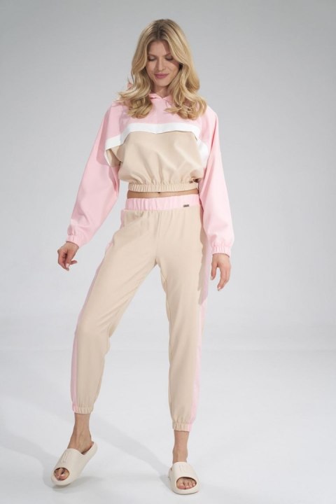 Bluza Damska Model M757 Beige/Pink - Figl Bluza Damska Model M757 Beige/Pink - Figl