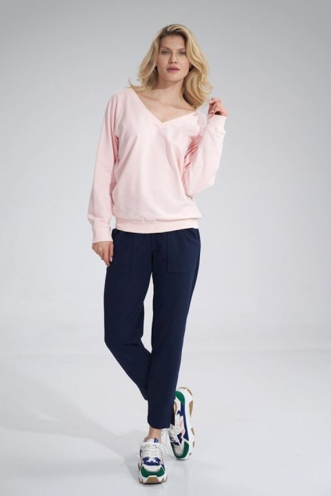 Bluza Damska Model M799 Pink - Figl Bluza Damska Model M799 Pink - Figl