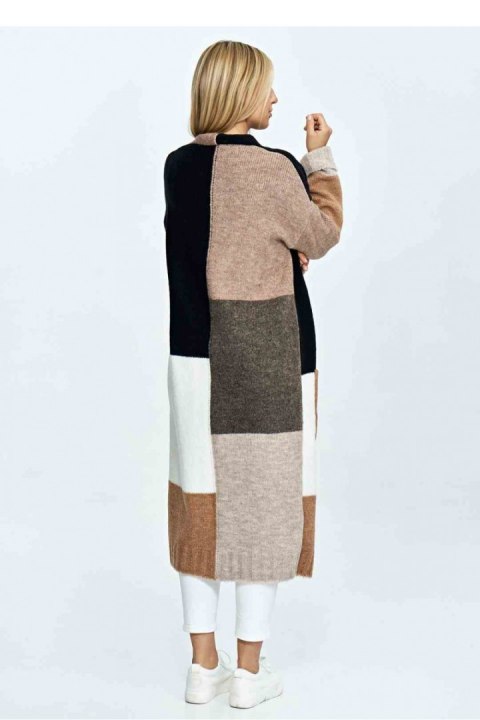 Sweter Kardigan Model M896 Black/Brown - Figl Sweter Kardigan Model M896 Black/Brown - Figl