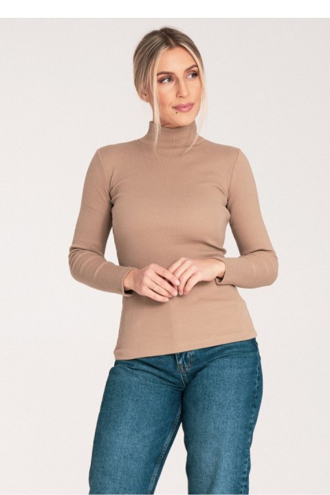 Golf Damski Model M1058 Beige - Figl Golf Damski Model M1058 Beige - Figl