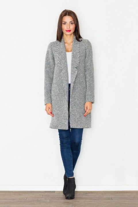 Płaszcz Damski Model M527 Grey - Figl Płaszcz Damski Model M527 Grey - Figl