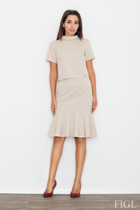 Spódnica Model M538 Beige - Figl Spódnica Model M538 Beige - Figl