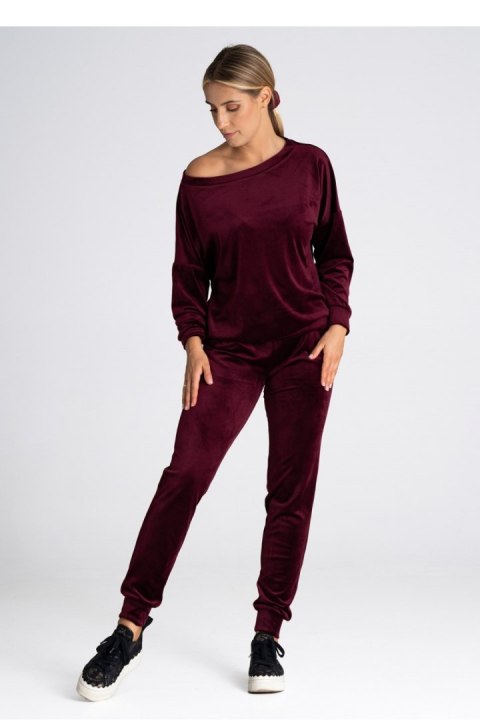 Spodnie Dresowe Model M965 Bordo - Figl Spodnie Dresowe Model M965 Bordo - Figl