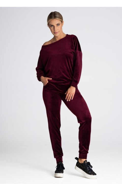 Spodnie Dresowe Model M965 Bordo - Figl Spodnie Dresowe Model M965 Bordo - Figl