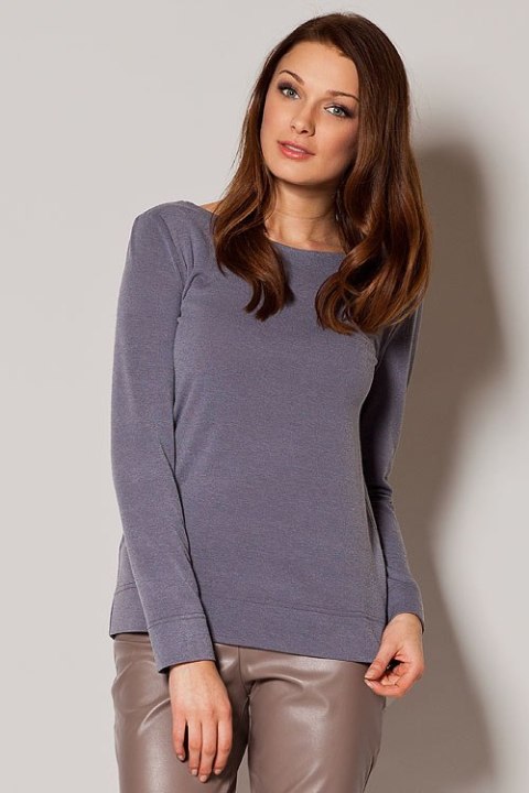 Sweter Damski Model 244 Grey - Figl Sweter Damski Model 244 Grey - Figl