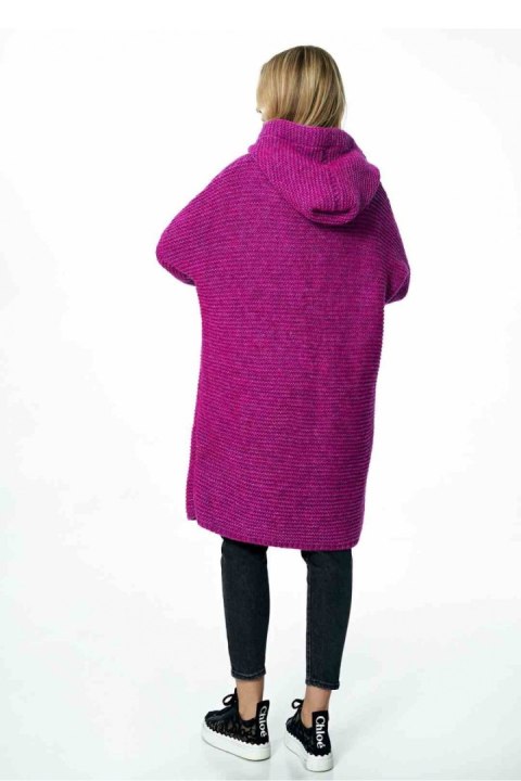 Sweter Kardigan Model M884 Fuksja - Figl Sweter Kardigan Model M884 Fuksja - Figl