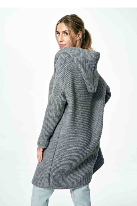 Sweter Kardigan Model M884 Light Grey - Figl Sweter Kardigan Model M884 Light Grey - Figl