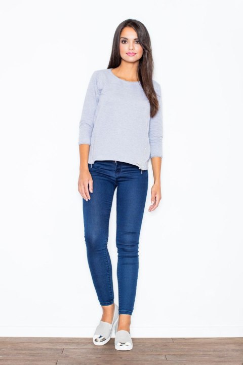Bluza Damska Model 339 Grey - Figl Bluza Damska Model 339 Grey - Figl