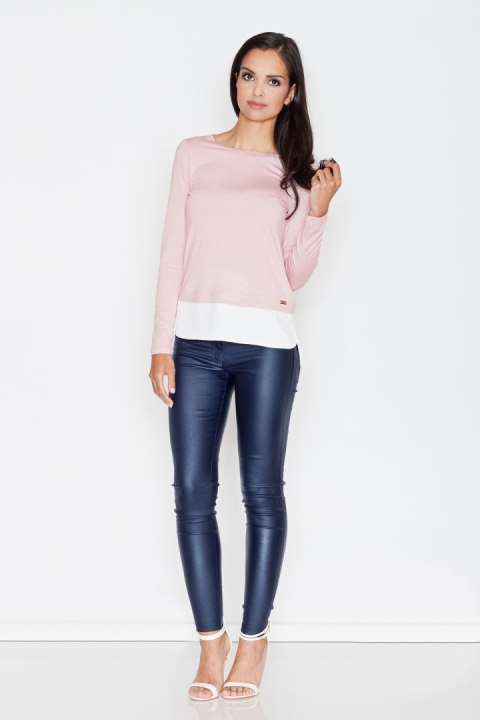 Bluzka Model 374 Pink - Figl Bluzka Model 374 Pink - Figl