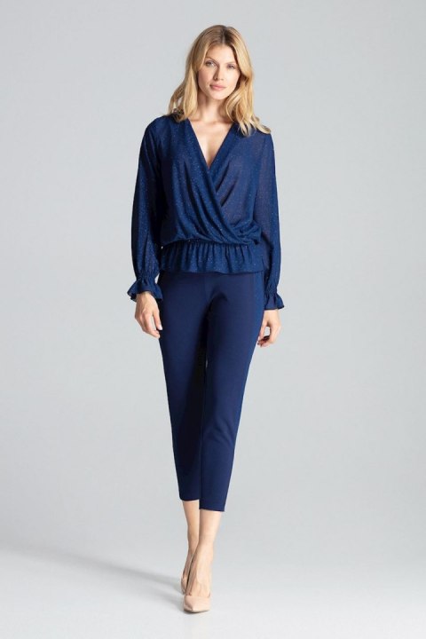Bluzka Model M690 Navy - Figl Bluzka Model M690 Navy - Figl