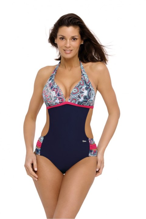 Jednoczęściowy strój kąpielowy Kostium Kąpielowy Model Florence Cosmo-Fresia M-507 Navy/Fuksja - Marko Jednoczęściowy strój kąpielowy Kostium Kąpielowy Model Florence Cosmo-Fresia M-507 Navy/Fuksja - Marko