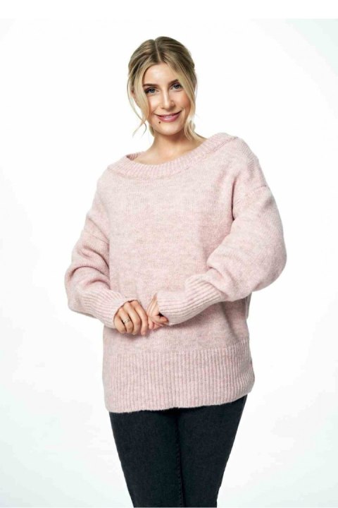 Sweter Damski Model M882 Light Pink - Figl Sweter Damski Model M882 Light Pink - Figl