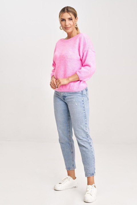 Sweter Damski Model M993 Light Pink - Figl Sweter Damski Model M993 Light Pink - Figl