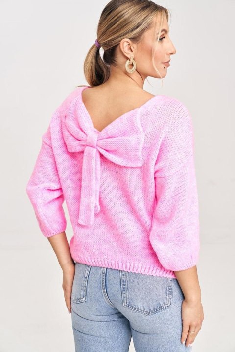 Sweter Damski Model M993 Light Pink - Figl Sweter Damski Model M993 Light Pink - Figl