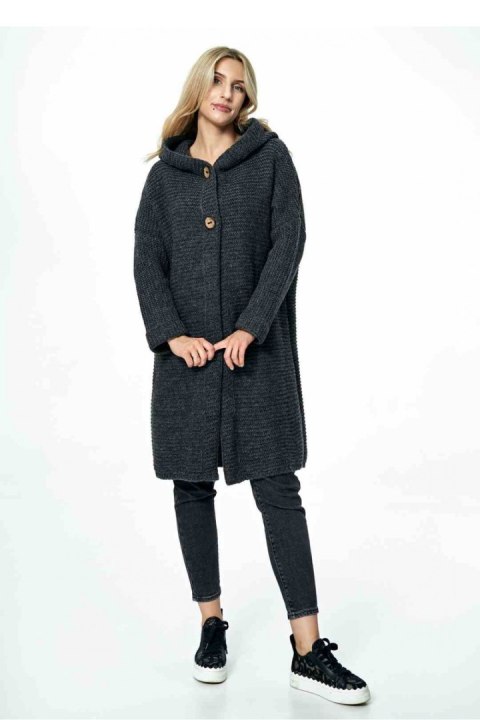 Sweter Kardigan Model M884 Dark Grey - Figl Sweter Kardigan Model M884 Dark Grey - Figl