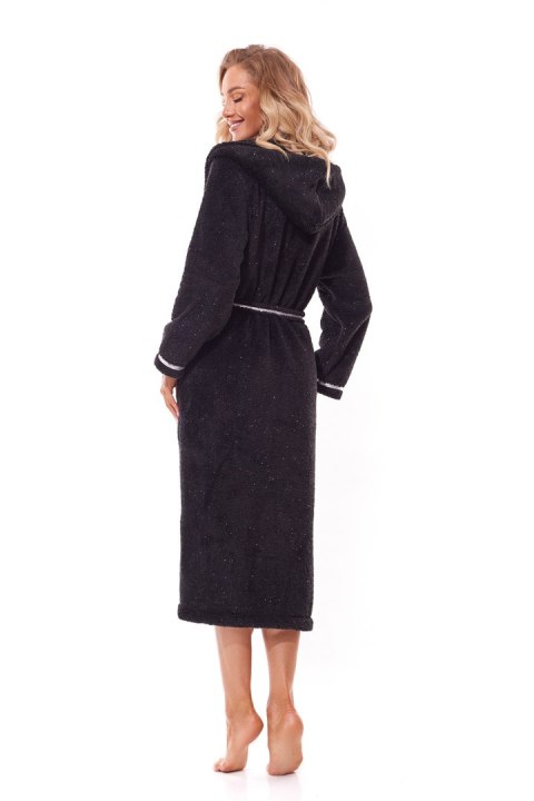 Szlafrok Damski Model Soft Long 2322 Black - L&L collection Szlafrok Damski Model Soft Long 2322 Black - L&L collection