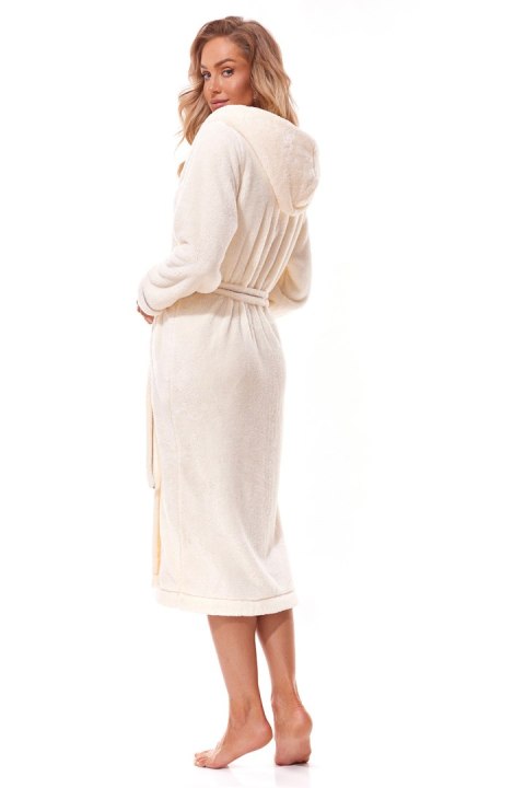 Szlafrok Damski Model Soft Long 2322 Ecru - L&L collection Szlafrok Damski Model Soft Long 2322 Ecru - L&L collection