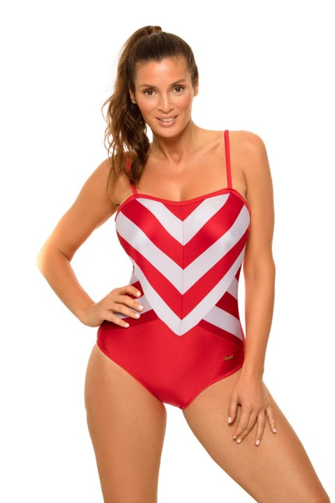 Jednoczęściowy strój kąpielowy Kostium kąpielowy Model Kimma M-711 Red - Marko Jednoczęściowy strój kąpielowy Kostium kąpielowy Model Kimma M-711 Red - Marko