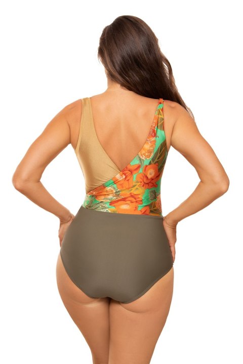 Jednoczęściowy strój kąpielowy Kostium kąpielowy Model Ciara M-724 Gold/Khaki - Marko Jednoczęściowy strój kąpielowy Kostium kąpielowy Model Ciara M-724 Gold/Khaki - Marko