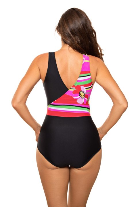 Jednoczęściowy strój kąpielowy Kostium kąpielowy Model Ciara M-724 Pink/Black - Marko Jednoczęściowy strój kąpielowy Kostium kąpielowy Model Ciara M-724 Pink/Black - Marko