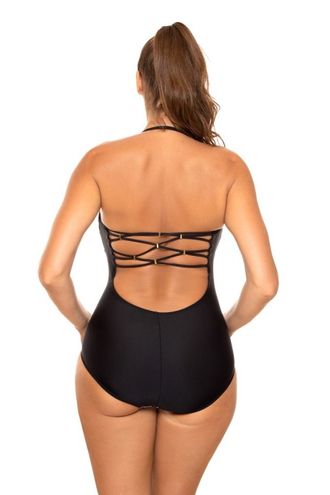 Jednoczęściowy strój kąpielowy Kostium kąpielowy Model Rada M-654 Black/White - Marko Jednoczęściowy strój kąpielowy Kostium kąpielowy Model Rada M-654 Black/White - Marko