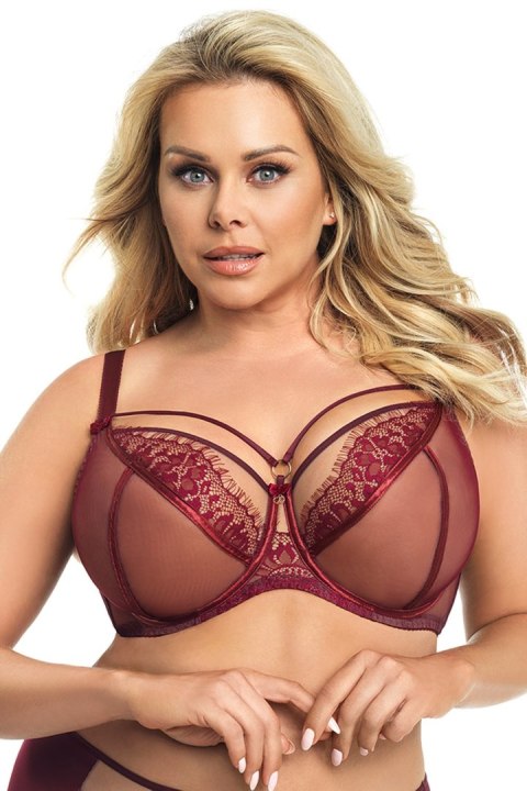 Biustonosz Soft Model Paradise K496 Bordo - Gorsenia Lingerie Biustonosz Soft Model Paradise K496 Bordo - Gorsenia Lingerie