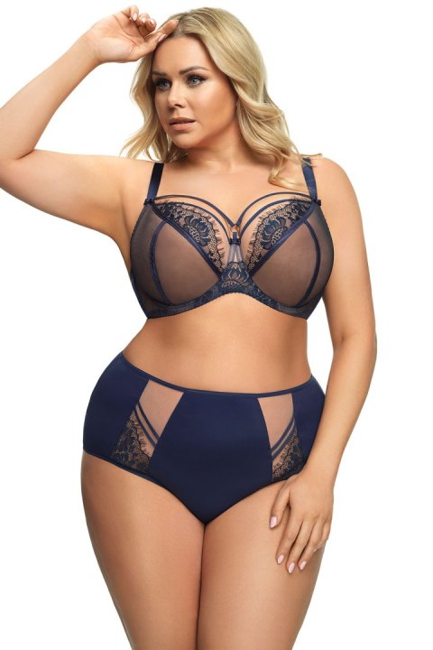 Biustonosz Soft Model Paradise K496 Navy - Gorsenia Lingerie Biustonosz Soft Model Paradise K496 Navy - Gorsenia Lingerie